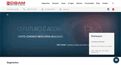 Desktop Screenshot of cigam.com.br