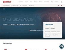 Tablet Screenshot of cigam.com.br